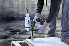 Применение аккумуляторных дрелей для мокрого алмазного сверления Eibenstock END 40 A Применение аккумуляторных дрелей для мокрого алмазного сверления Eibenstock END 40 A